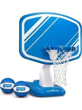 Blue Pool Basketball Hoop Game – Splash-Proof Design with Backboard, Ball & Pump